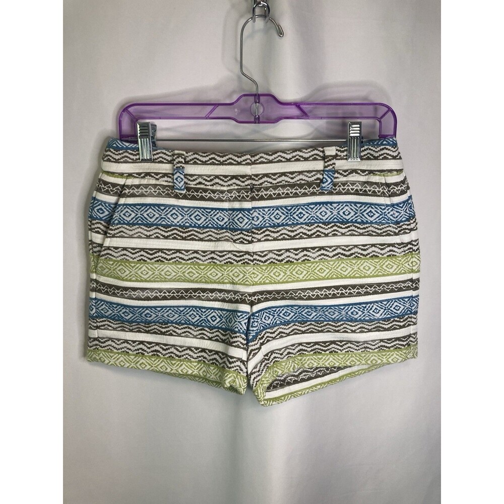 Ann Taylor Loft Shorts Womens 00 Tapestry Boho Coastal Preppy Chic Low Rise